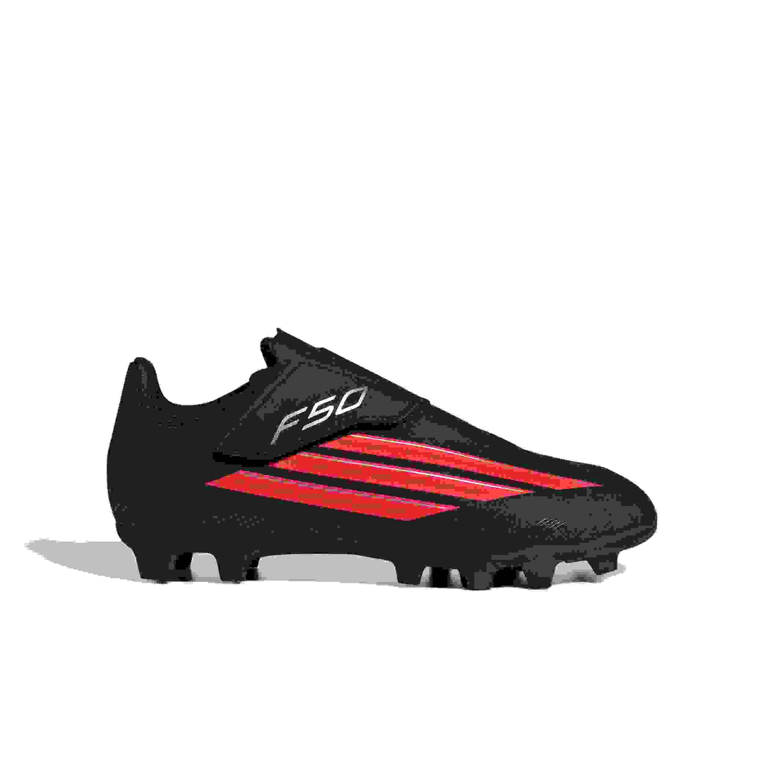 adidas F50 Club Velcro Firm MG Preschool Kids' "Core Black/Lucid Red/Core Black" Soccer Cleat